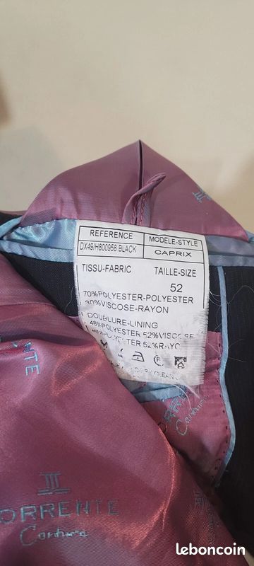 Veste De Costume Torrente Couture - Taille 52 (XL) - Occasion Très Bon état