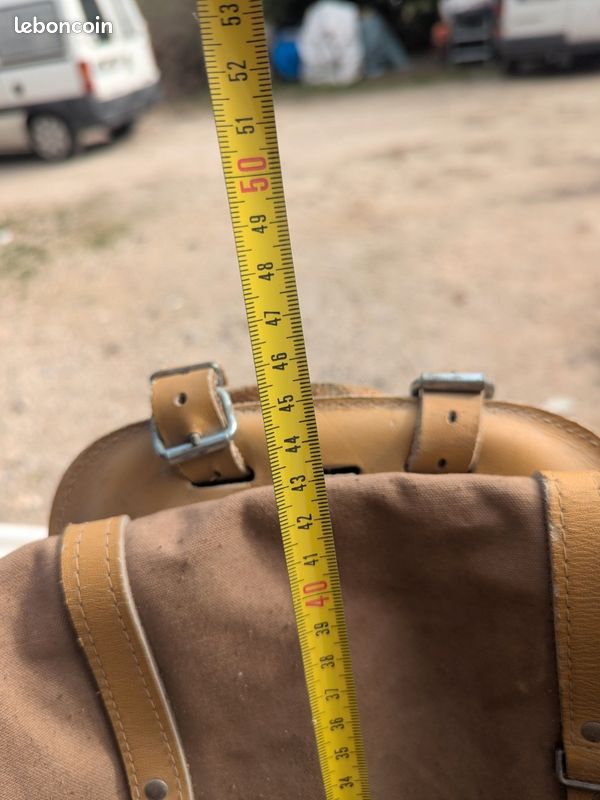 Sac à Dos Vintage Lafuma – Toile Armature – Style Scout Années 60 – France