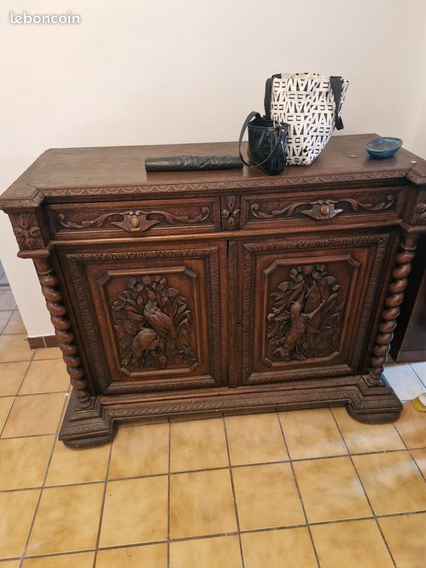 Bahut en bois 19 ème siecle (image 3)