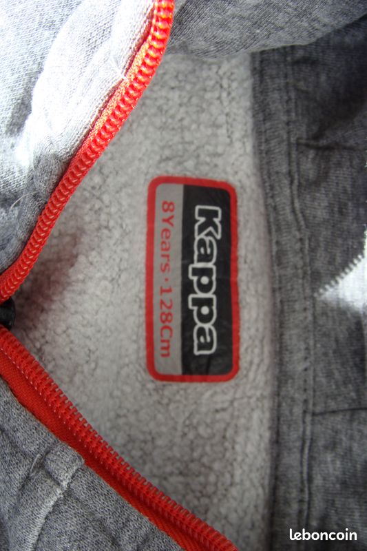 Kappa-Sweat-Shirt à capuche zippée 8 ANS (image 8)