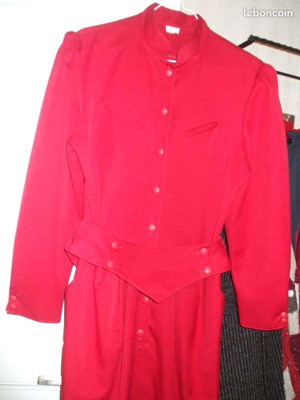 Robe rouge/carmin vintage t/40 (image 3)