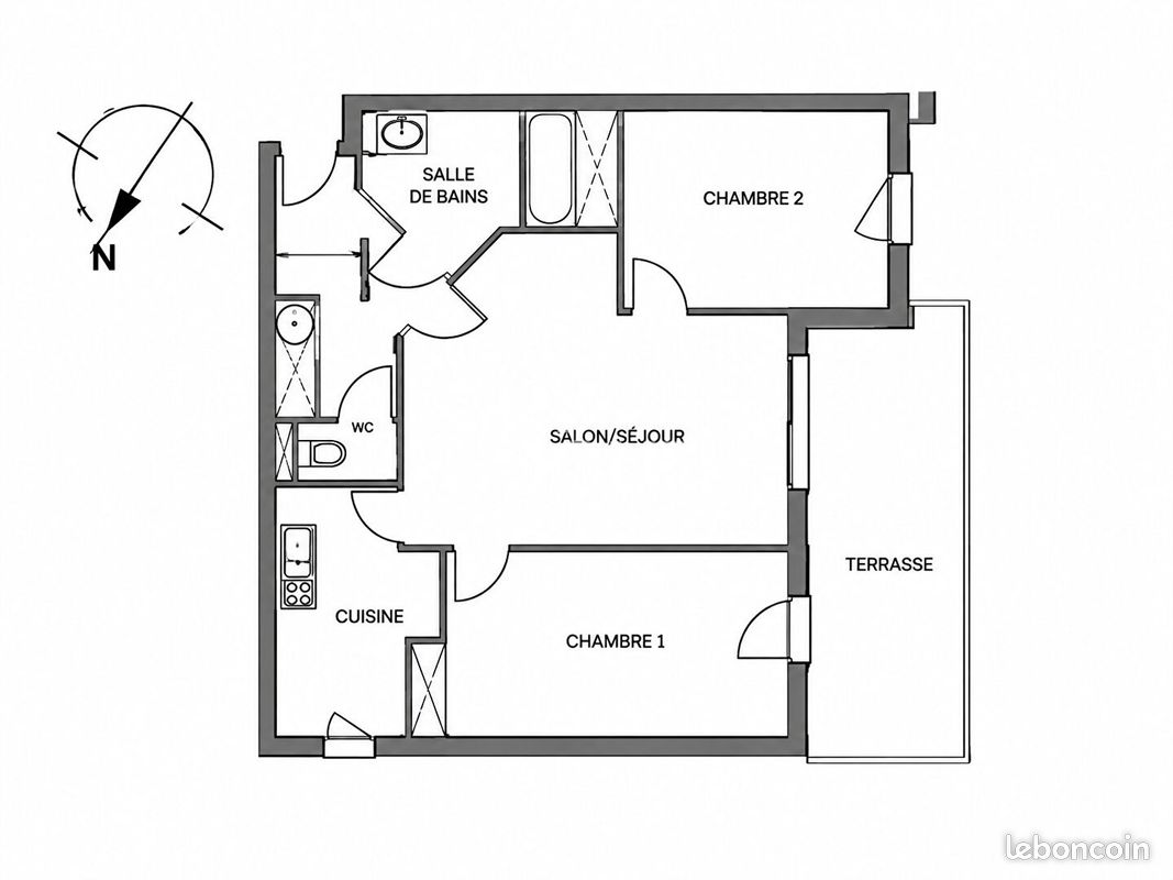 Appartement 3 pièces 67 m² · à Aubenas · 67 m² · 129 000 €