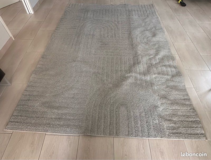 Tapis salon gris 200x290 cm (image 1)