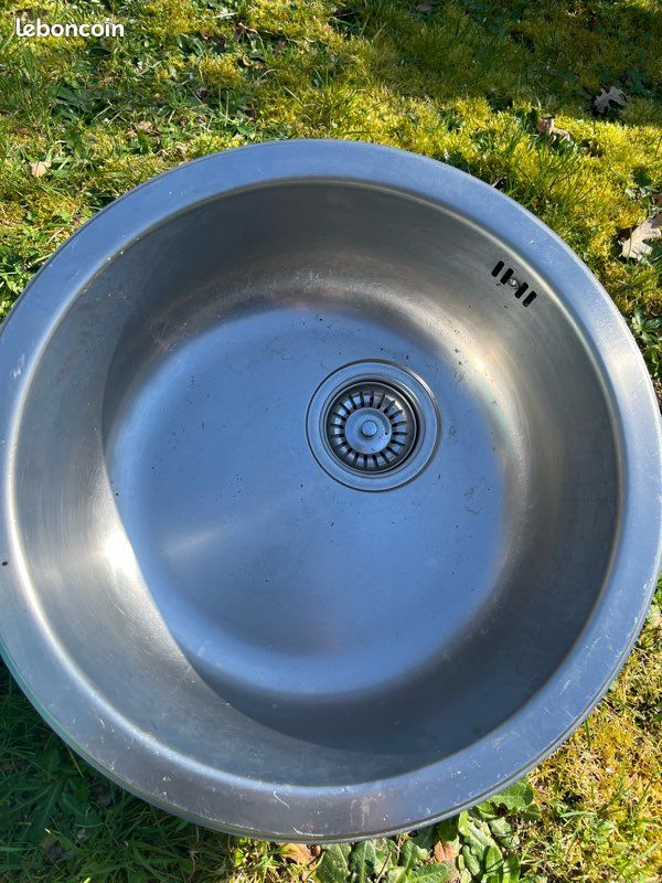 Évier rond inox (image 1)