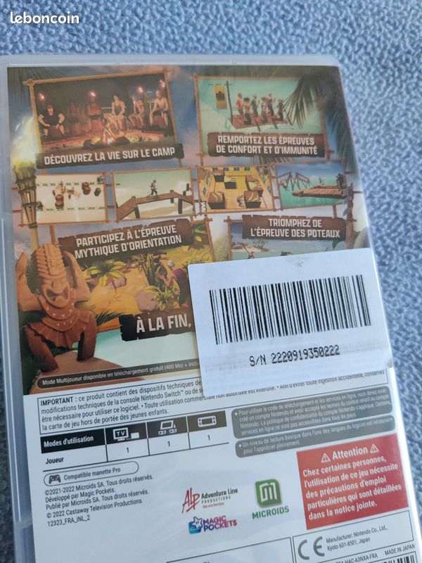 Koh-Lanta : Le Retour Des Aventuriers Sur Nintendo Switch - Neuf Sous Blister (VERSION FR)