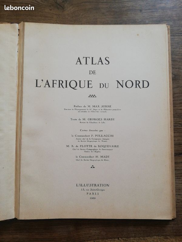Atlas de l'Afrique du Nord Édité par l'Ilustration 1939 (image 6)