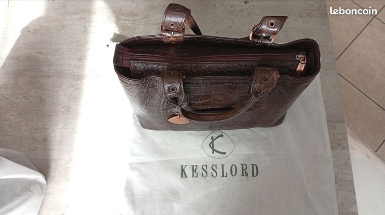 Sac à Main En Cuir Marron Kesslord - Style Fourre-tout - Occasion