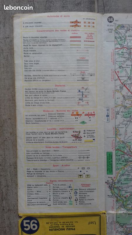 ANCIENNE CARTE MICHELIN n° 203 PAYS RHENANS Map Kaart Karte Ed 1946