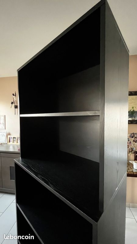 Meuble IKEA bibliothèque/ étagère noir (image 2)