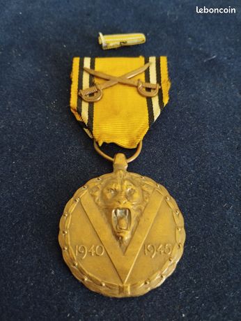 Médaille Commémorative Belgique 40-45 - Réduction De Guerre - Occasion