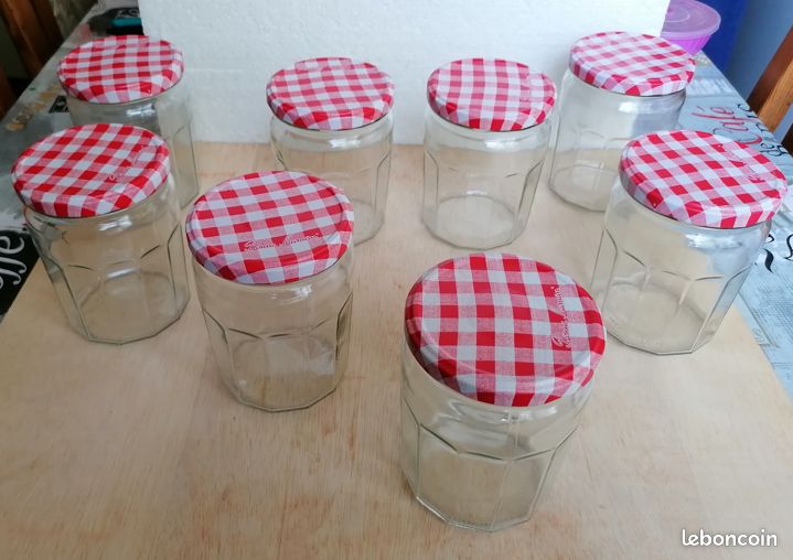 Lot de 8 pots vide pour confiture (image 1)