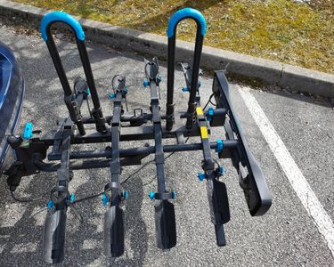 Porte-vélos plateforme sur attelage 4 vélos AMBER IV - EUFAB