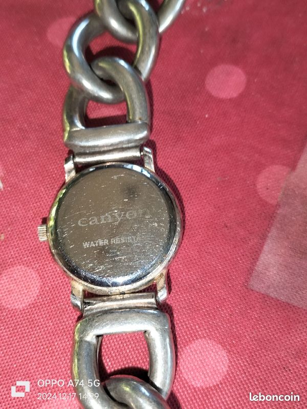 Montre femme vintage argent massif Canyon Montres Bijoux