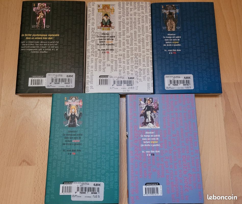 Manga Death Note vol 1 à 6 (manque vol 5) (image 2)