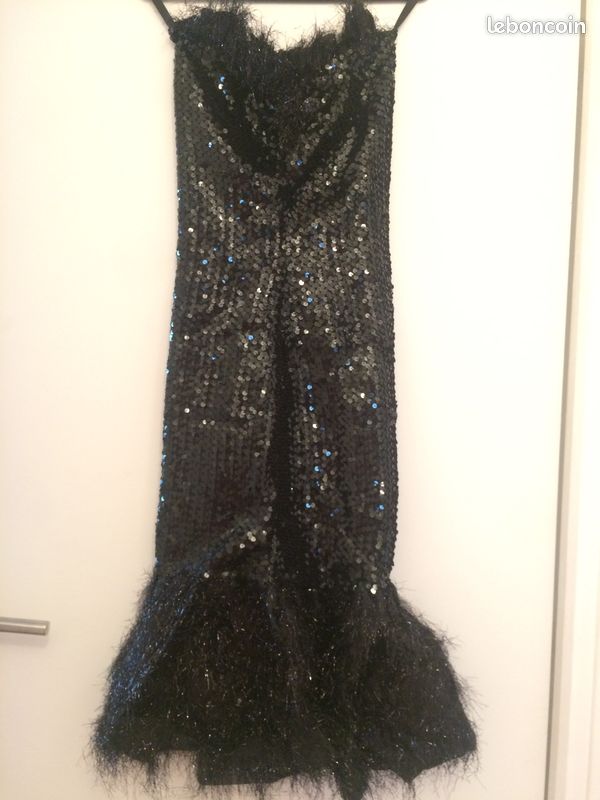 Superbe robe bustier à paillettes Yvan et Marzia (image 3)