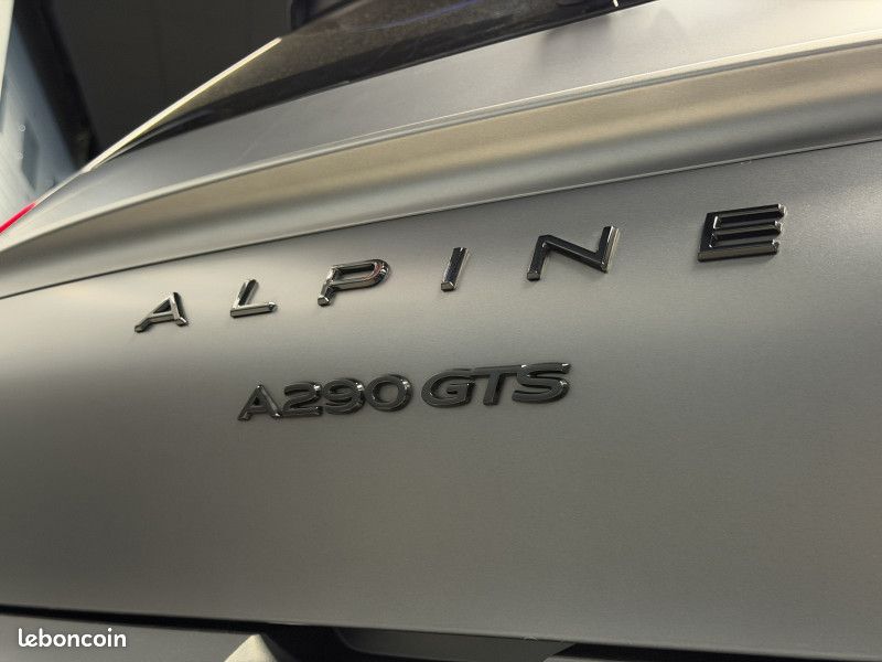 Alpine A290 GTS 220CV -GAR 06/2028- Gris Tornade/Black Pack/Cuir/Sièges Chauff/CarPlay (image 9)