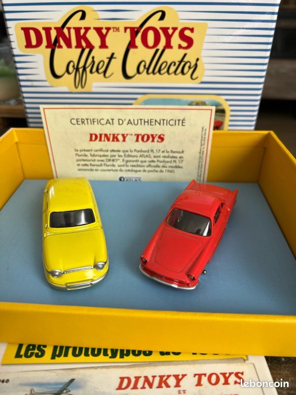 Coffret Collector Dinky Toys Prototypes 1960 Panhard + Floride, échelle 1:43, Atlas