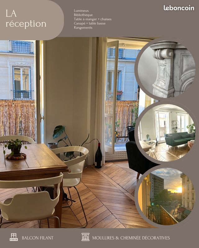 Appartement 3 pièces 66 m² · à Paris · 66 m² · 3 800 €/mois