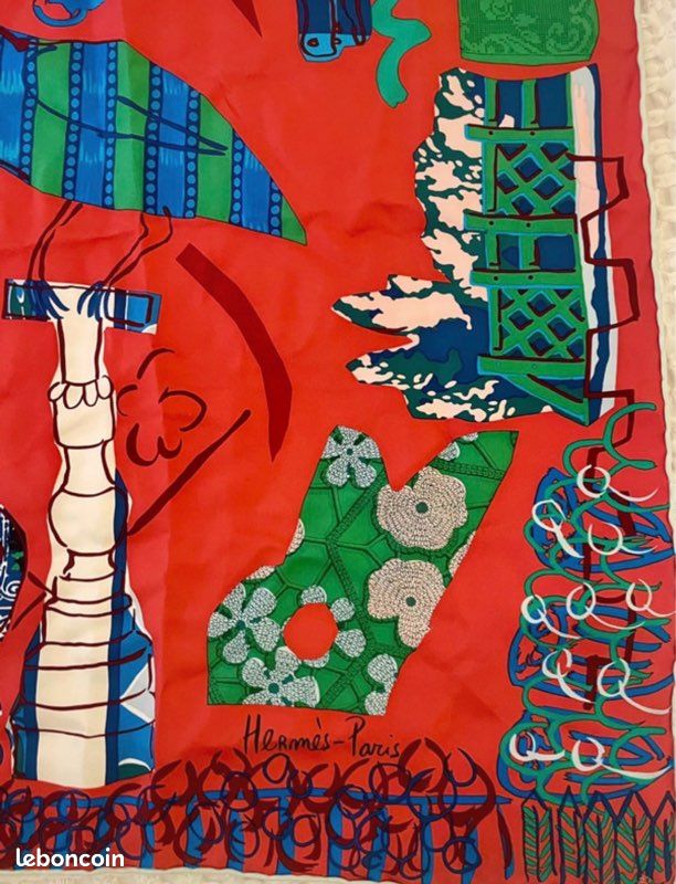 Carré en soie Hermès - Bela Silva Maison des oiseaux parleurs (image 3)