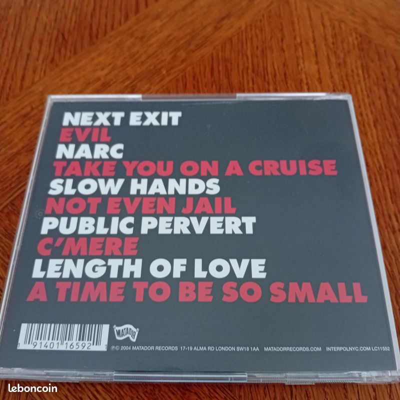 Interpol Antics CD - (image 2)