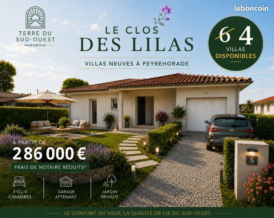Maison 4 pièces 91 m² · à Peyrehorade · 91 m² · 286 000 €