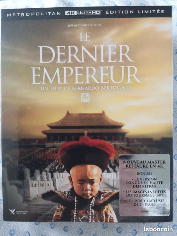 édition limitée le dernier empereur bluray 4k DVD Films