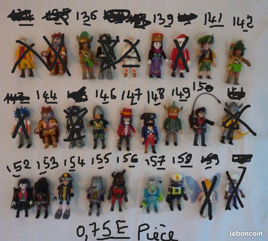 Figurines Playmobil de 0,50E pièce à 0,75E pièce (image 4)