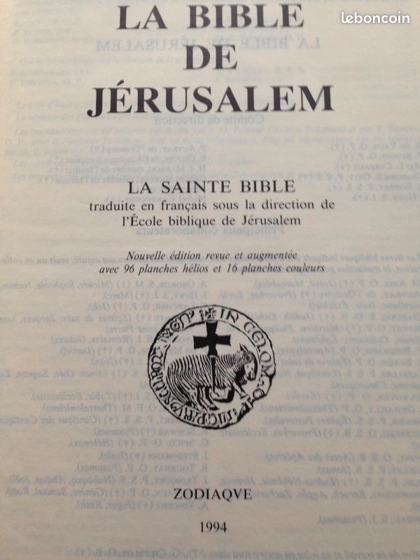 Bible de Jérusalem ed du Zodiaque (image 3)