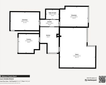 Appartement 299 000 € - 86 m²