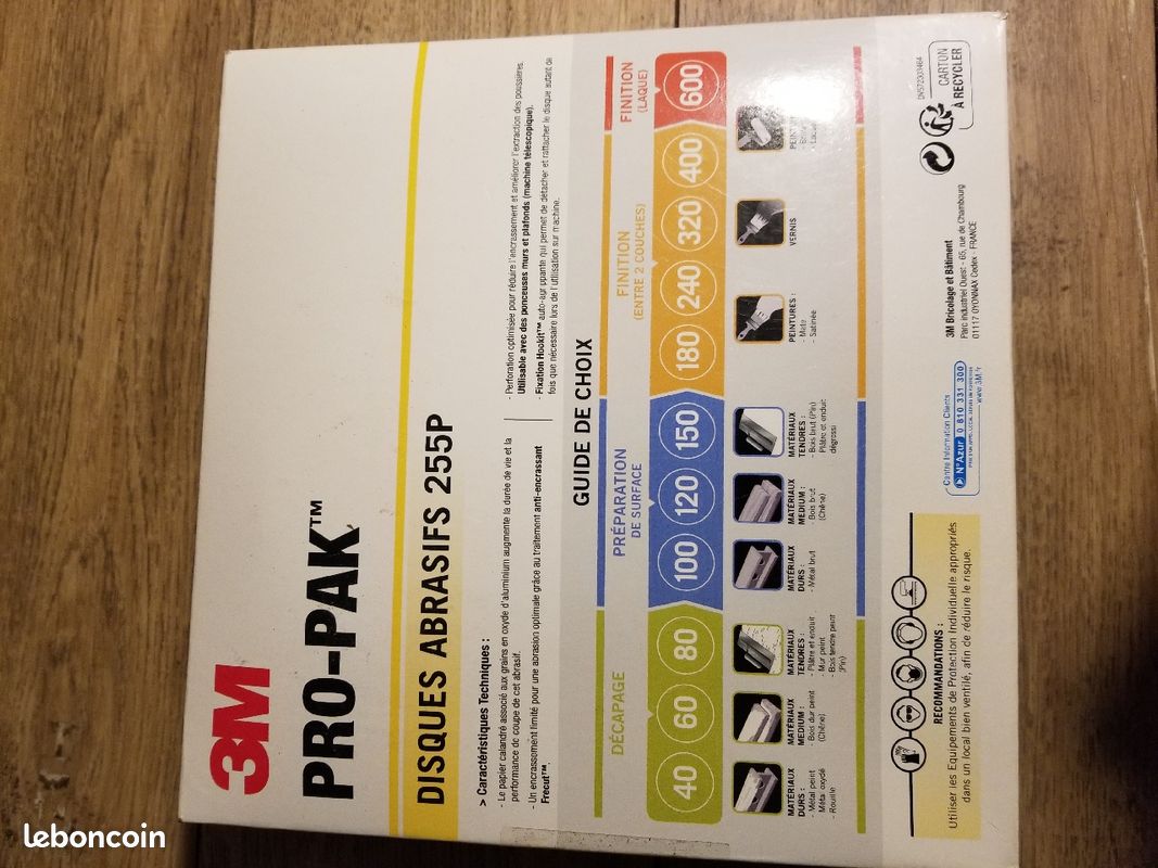 Pro-pak disque abrasifs p100 et p120 3m (image 4)