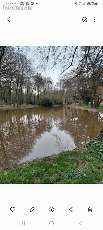 Terrain avec etang · à Château-Guibert · 38 000 €