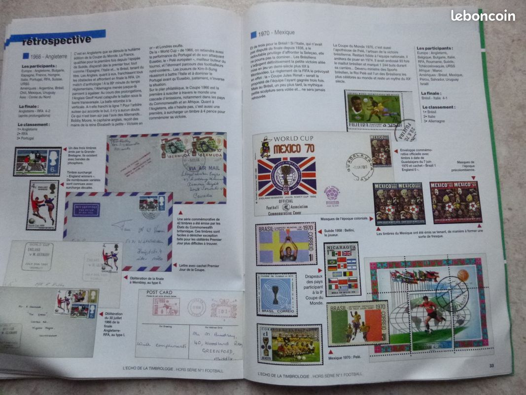 Revue "l'Echos de la Timbrologie" hors série spécial foot (image 10)