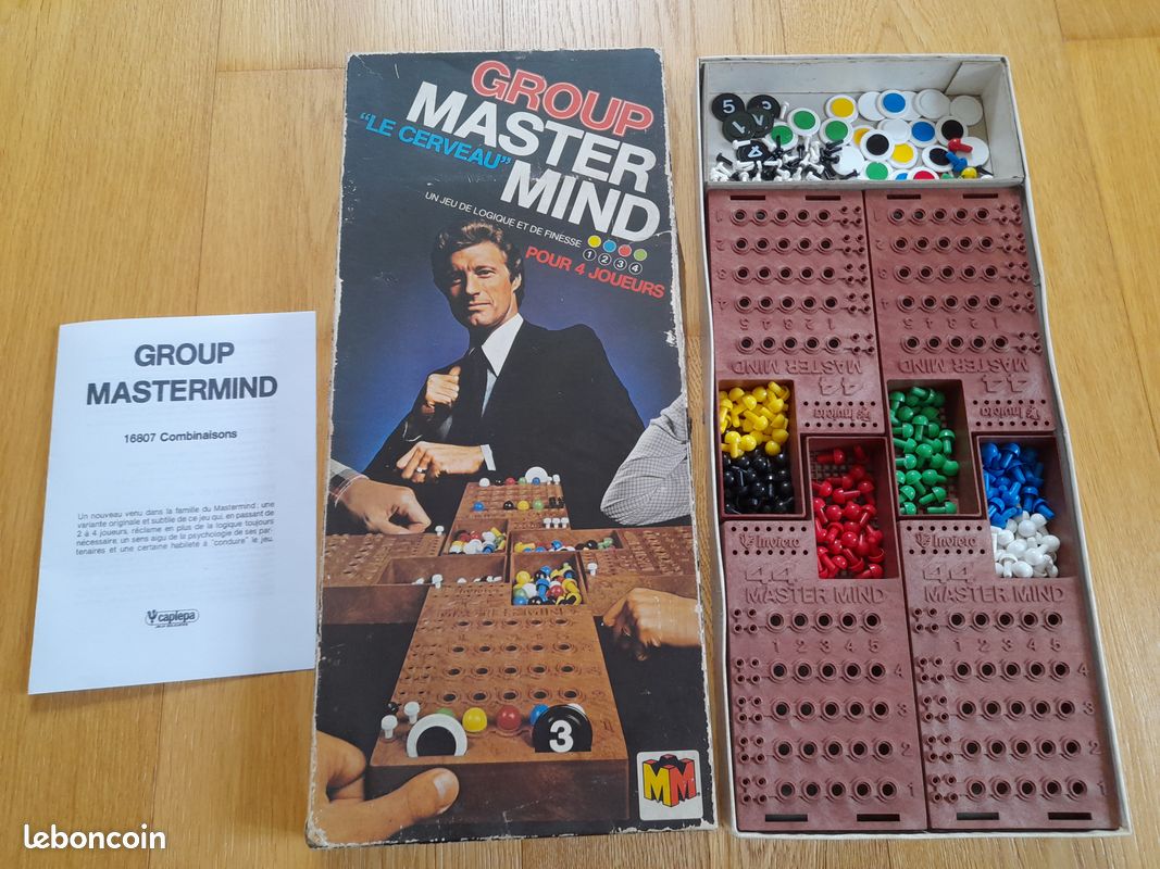 Jeu De Société Master Mind 44 Par Invicta – Version Rare Pour 4 Joueurs, Années 70