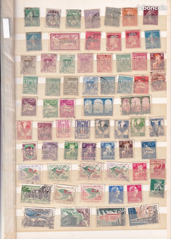 Album De Timbres Anciens - Collection Algérie, 12 Pages