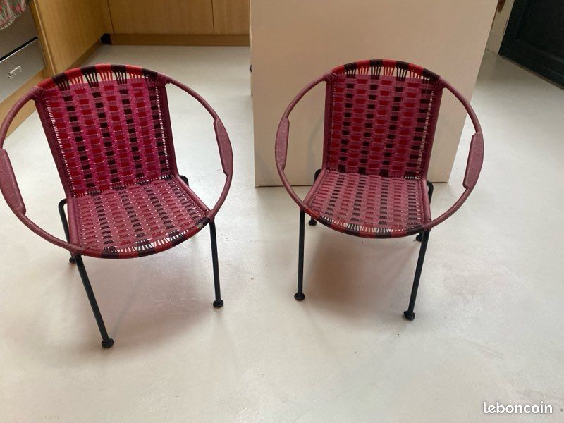 2 chaises scoubidou 70’s enfant (image 2)