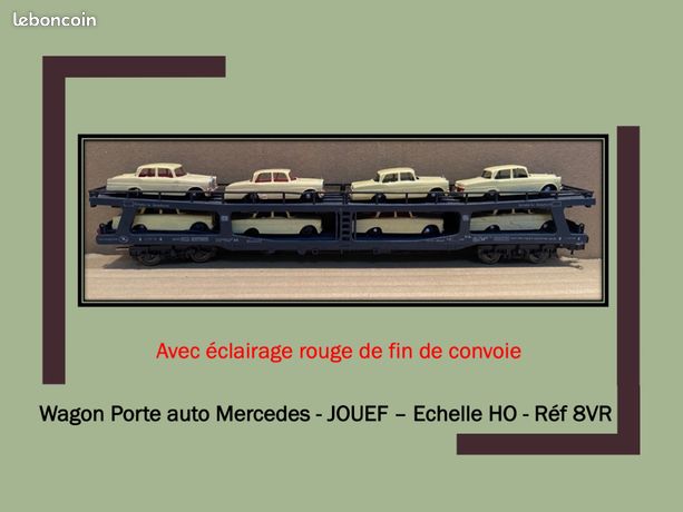 Jouef ho : lot de 3 wagons porte autos Svta - Jeux & Jouets