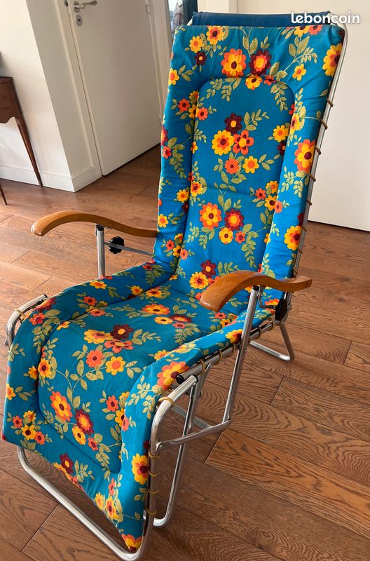 Fauteuil chaise longue vintage (image 2)