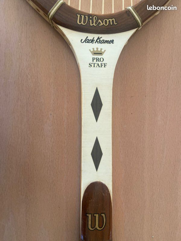 Raquette Wilson Jack Kramer Pro Staff – Bois Vintage 4 1/2, à Restaurer, USA