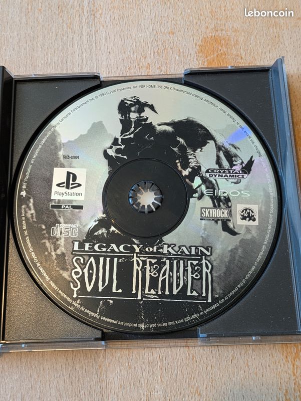 Jeu Playstation 1 PS1 VF Legacy of Kain Soul Reaver Black Label