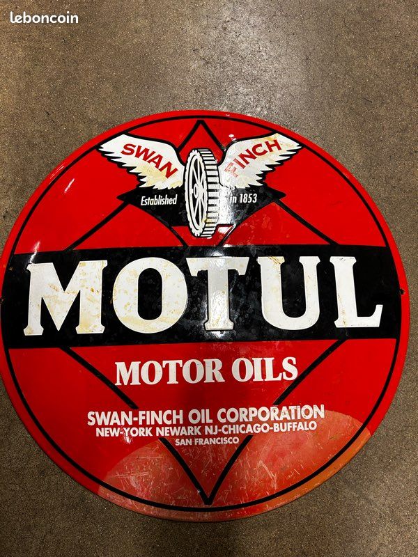 Plaque émaillée huile Motul - Produits Emaillés/Plaques émaillées