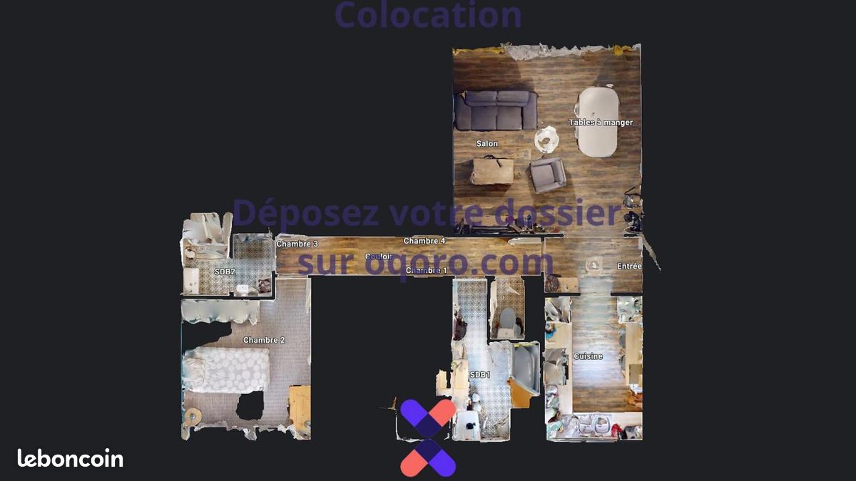 Chambre 6 pièces 91 m² - Poitiers 86000 (image principale 4)