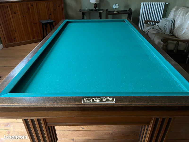 Billard Français Chevillotte - 280 X 152 Cm - Chauffant Et Transformable En Table