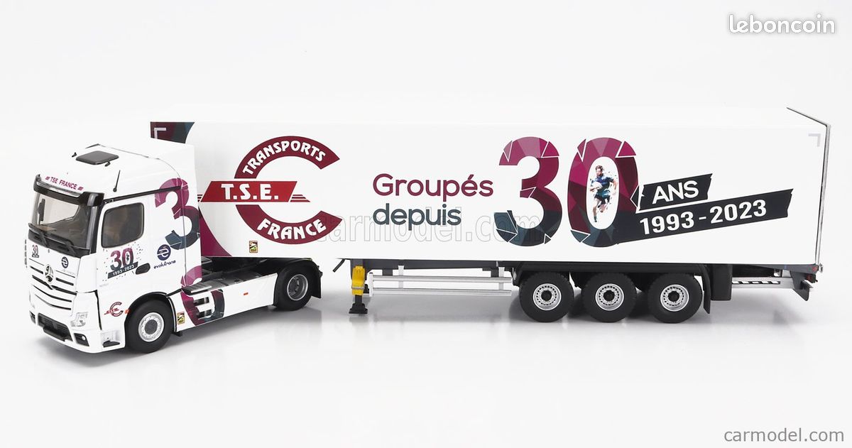 Camion Eligor Mercedes Actros MP2 + Remorque Frappa TPS Plein Sud 1/43