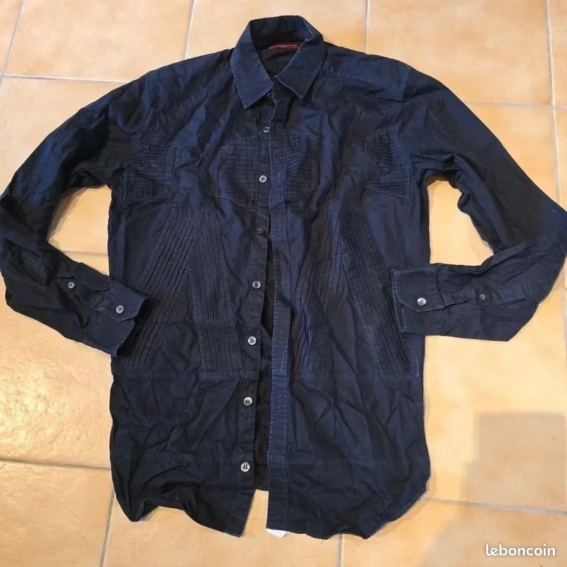 Chemise Homme Christian Lacroix – Noir – Taille 40 / 15½ (image 5)