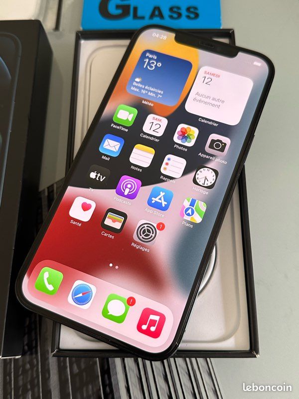 IPhone 12 Pro Max 128go tout d’origine comme neuf (image 1)