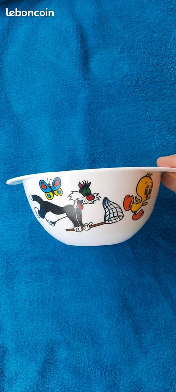 Bol Vintage Tefal Mélamine - Années Schtroumpfs - Fabriqué En France
