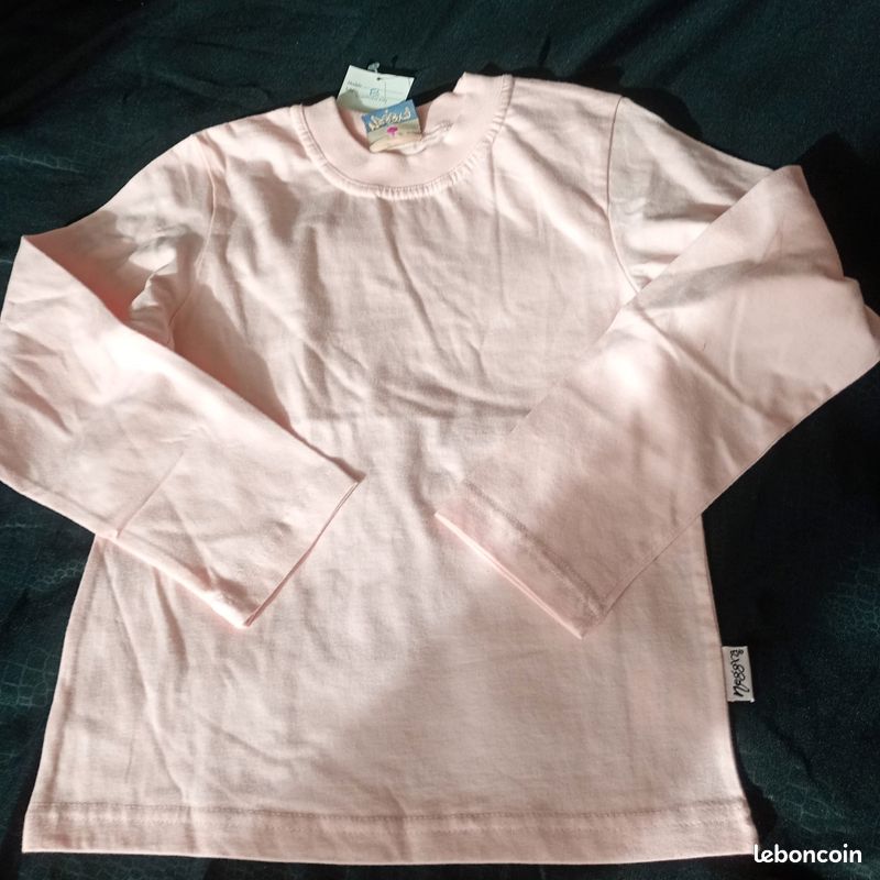 T-shirt blanc a manches longues (image 1)