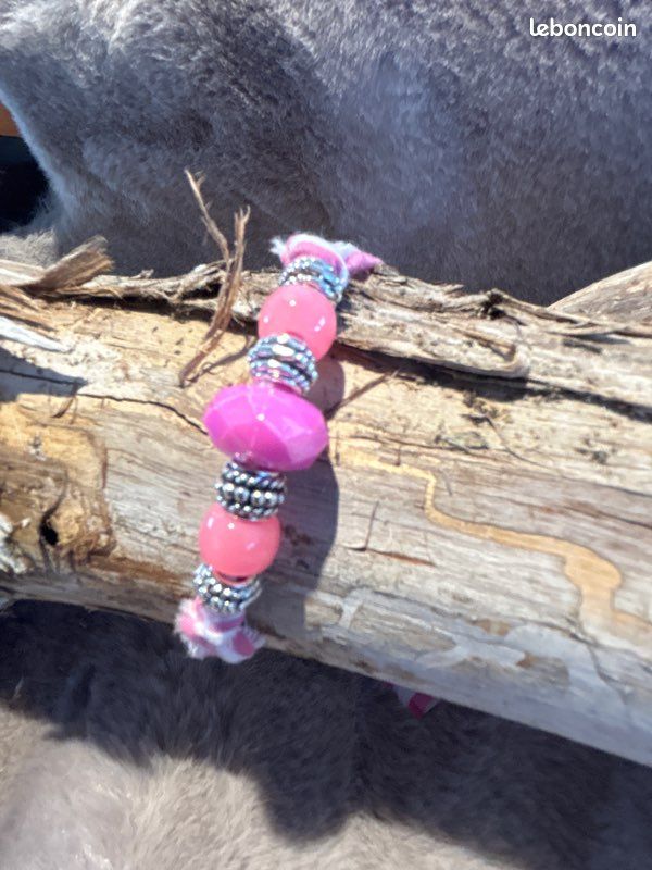 Bracelet Hawaï rose (image 2)