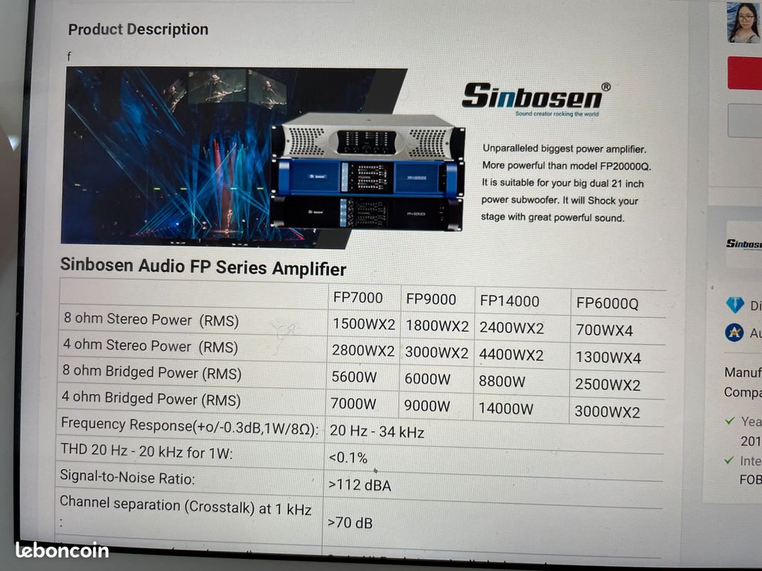 4 Amplis de puissance FP10K 4 x 2.100 W sur 4 Ohms, état neuf (image 20)