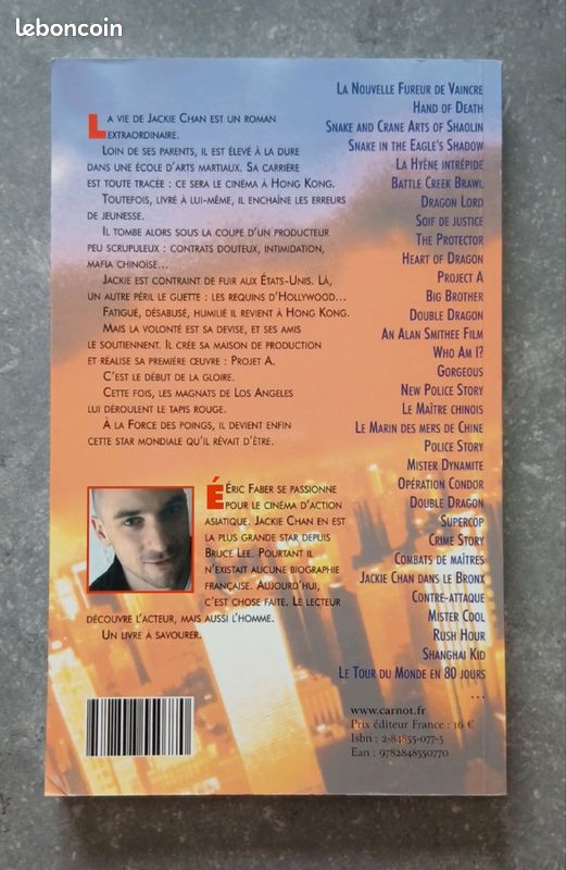 Jackie Chan à la force des poings Livres